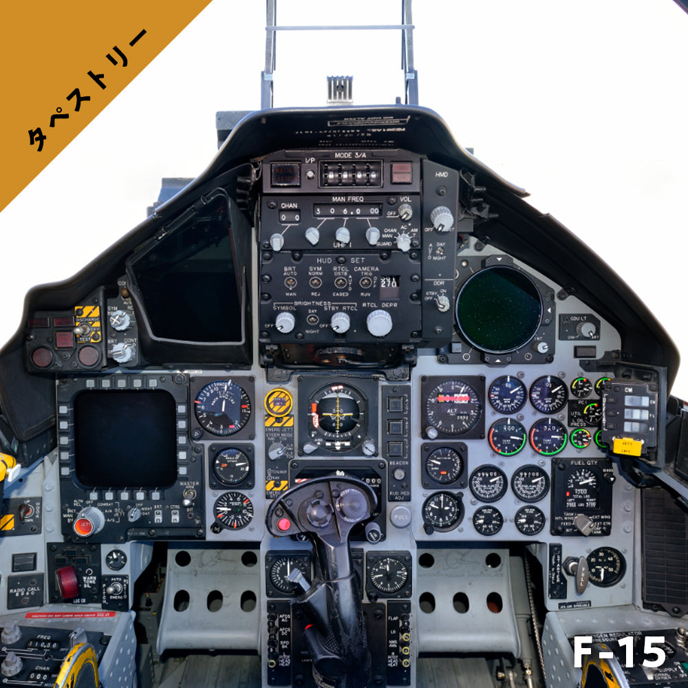 F-15 実物大コクピットタペストリー 操縦席 (解説ページ付き)