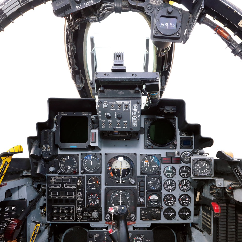【各部名称ページ付き!】F-4EJ改 実物大コクピットポスター / 前席