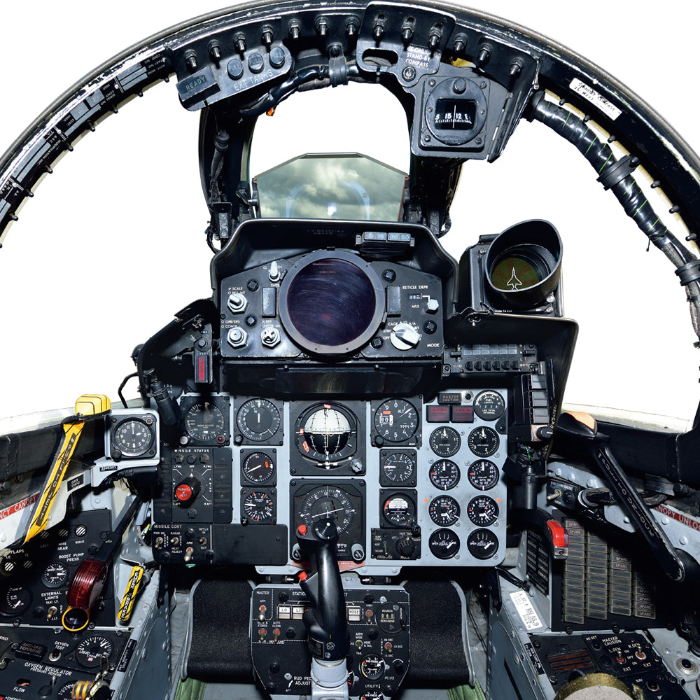 【各部名称ページ付き!】F-4EJ初号機 実物大コクピットポスター / 前席