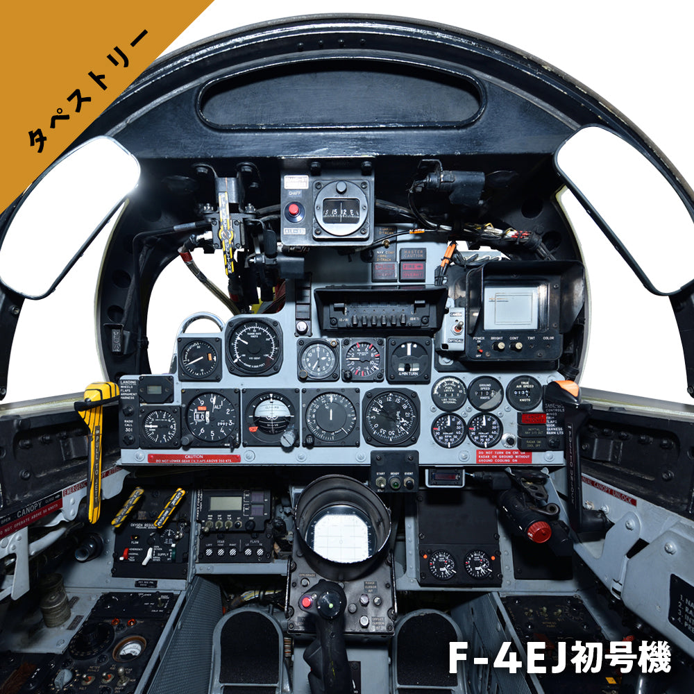 F-4EJ初号機 実物大コクピットタペストリー / 後席 (各部名称ページ付き)