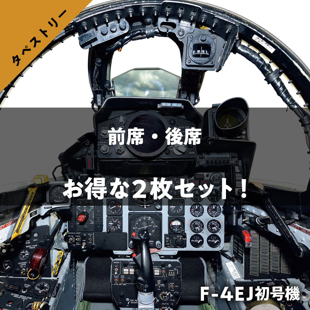 F-4EJ初号機 実物大コクピットタペストリー 前席・後席セット
