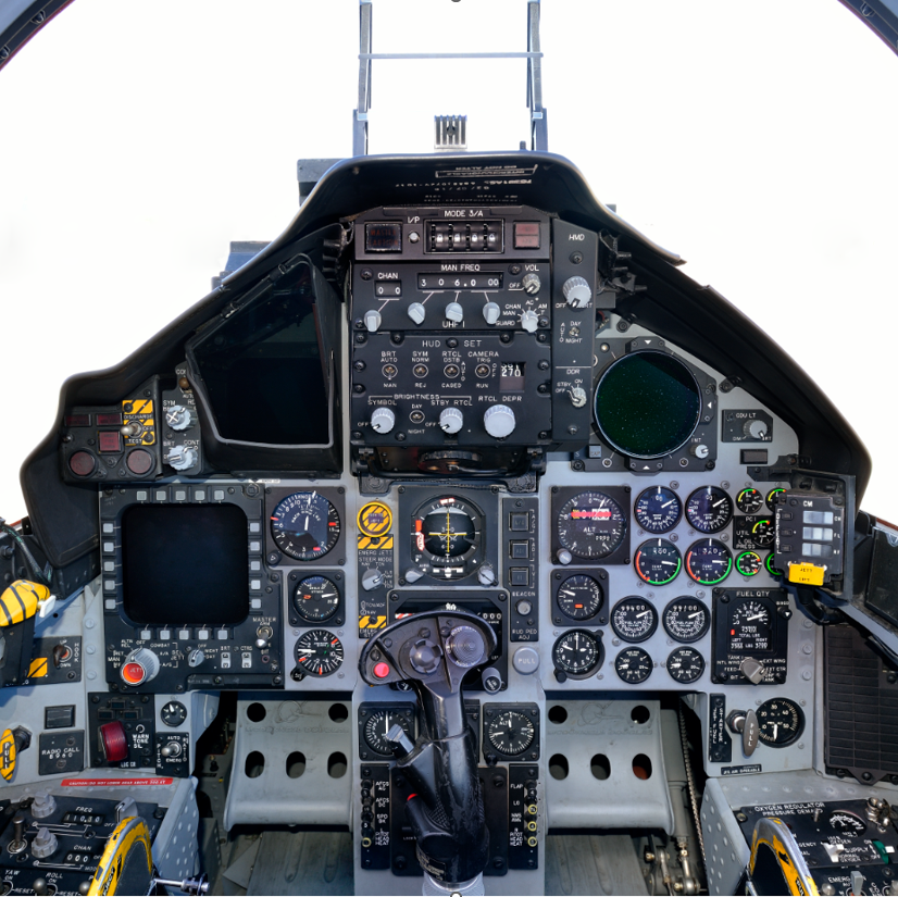 【解説ページ付き!】F-15 実物大コクピットポスター / 操縦席