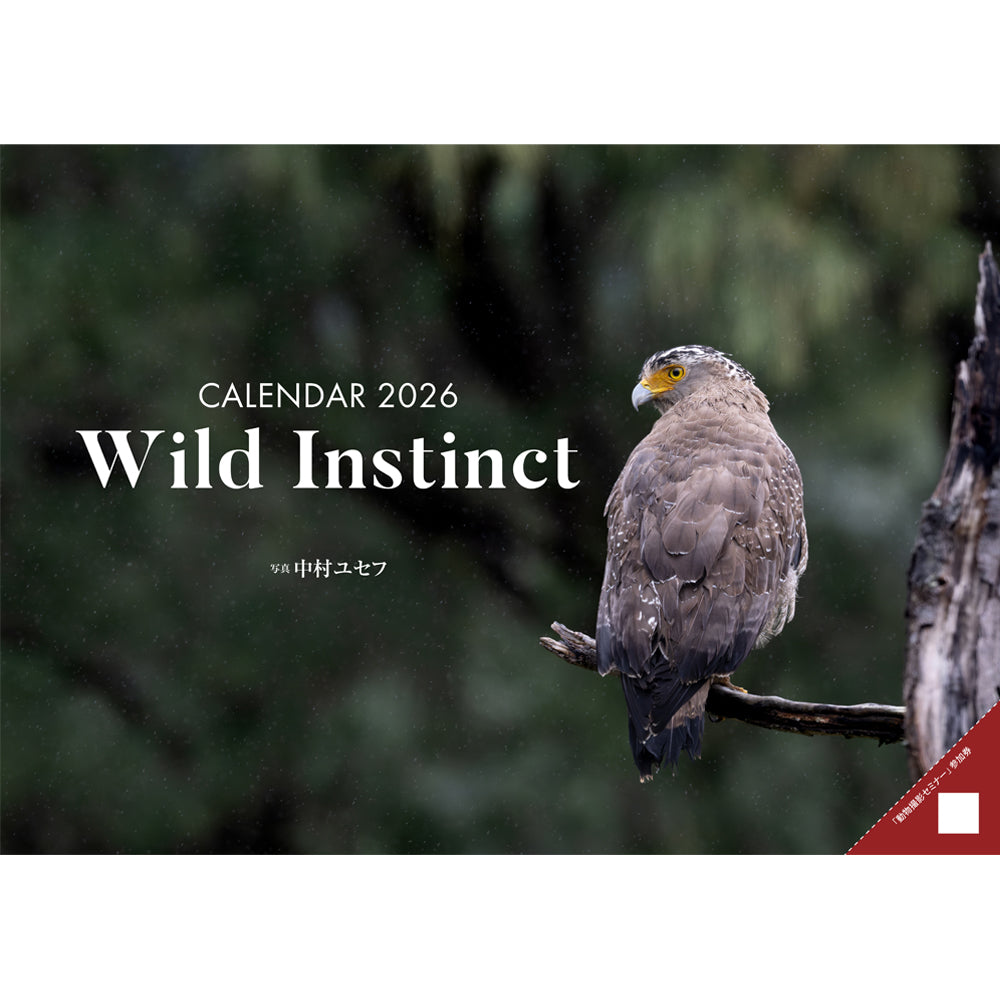 ※「動物撮影セミナー」参加特典付き【B4中綴じタイプ】Wild Instinct calendar 2026